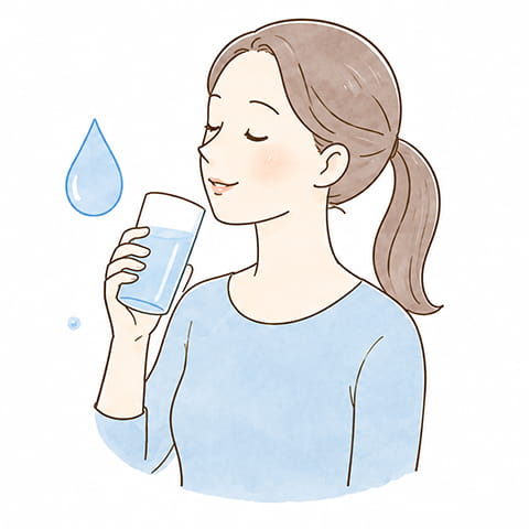 身体を潤す水分のバランス